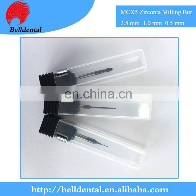 CAD CAM System DLC Coating Dental Zirconia Milling Burs for Sirona MCX5
