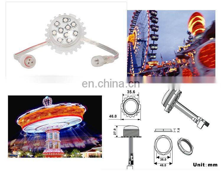 Beautiful DC 24V Amusement park rides led pixel light