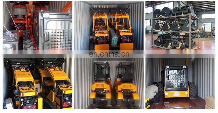 garden machine mini loader skid steer with snow plow attachment sbest price snow blower