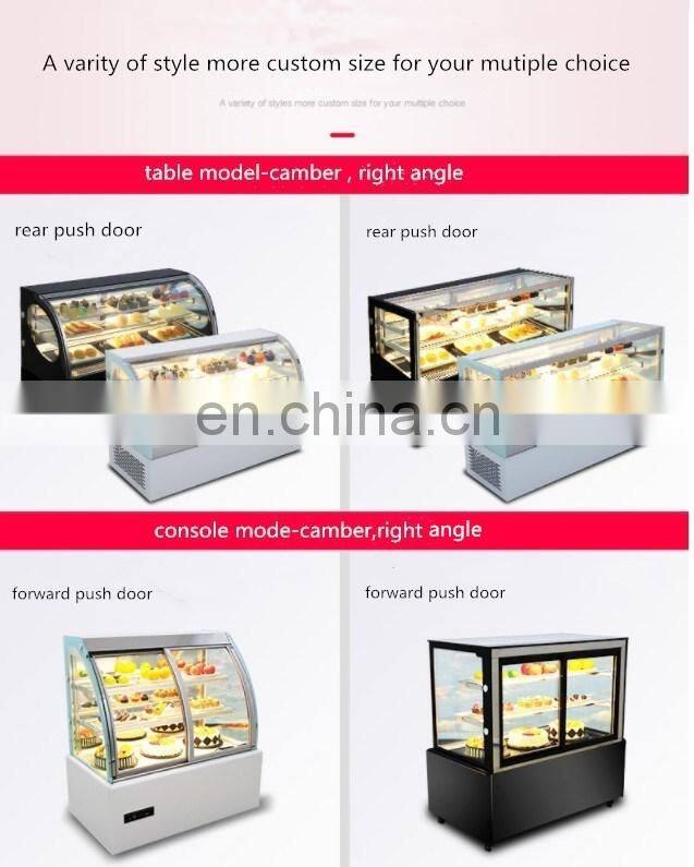 Open front cooler display cabinet/Supermarket Bakery Cake Display Cabinet Showcase Refrigerator/Refrigerated display cabinet