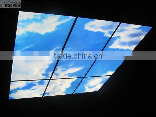led indoor creative new ceiling light panel blue sky cloud