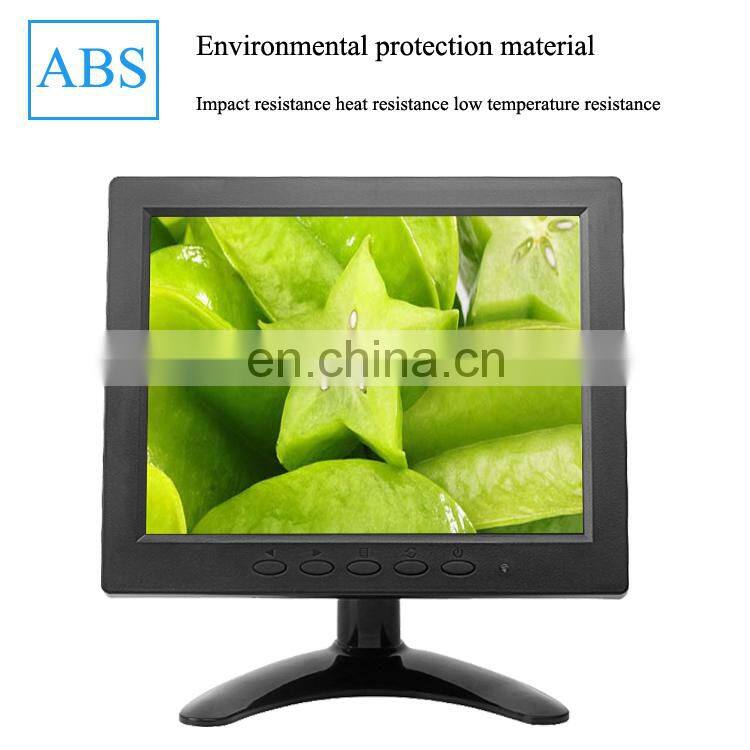 Usb 8 Inch Lcd Cctv Full Hd Car Wall Mount PCAP Touch Screen Monitor