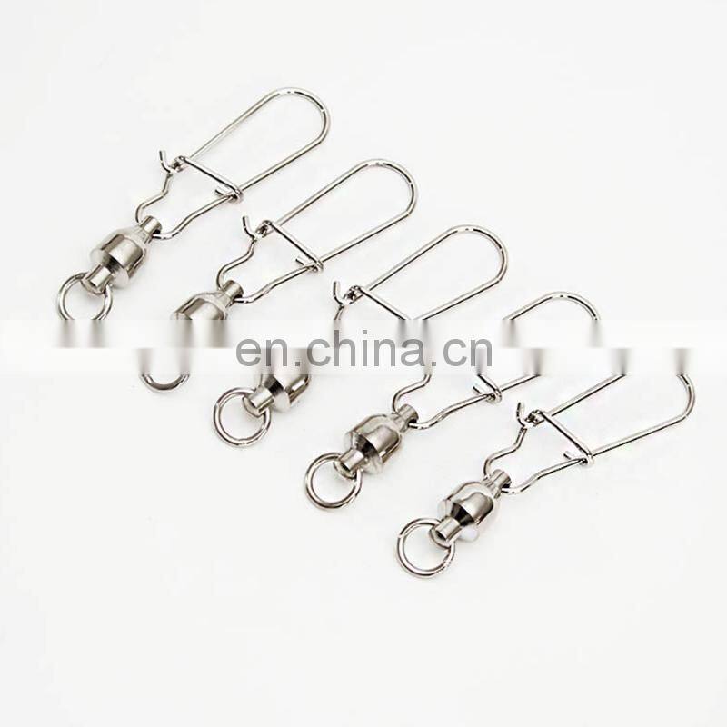 5pcs/bag Bearing swivel + enhanced pin small package High-speed bearing Fishing swivel