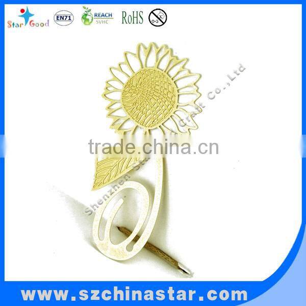 Assorted color shaped leaf bookmark from ShenZhen factory