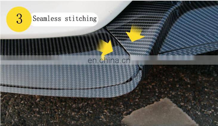 Honghang Factory Manufacture Car Exterior Parts Front Lips, Carbon Color Front Chin Spoiler For W212 E200 E260 E300 2014-2015