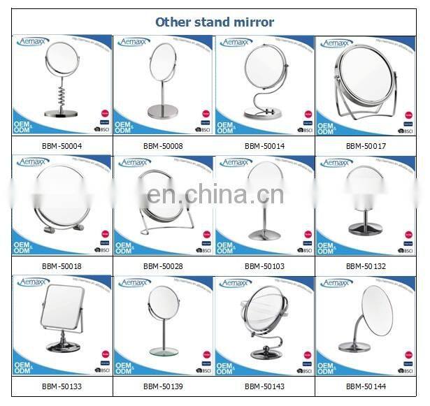 2017 Hot Sale Personalized Portable Small Round Cheap Silicone Pocket metal compact mirror