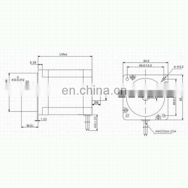 Gym equipment NEMA 34 closed loop mini stepper motor