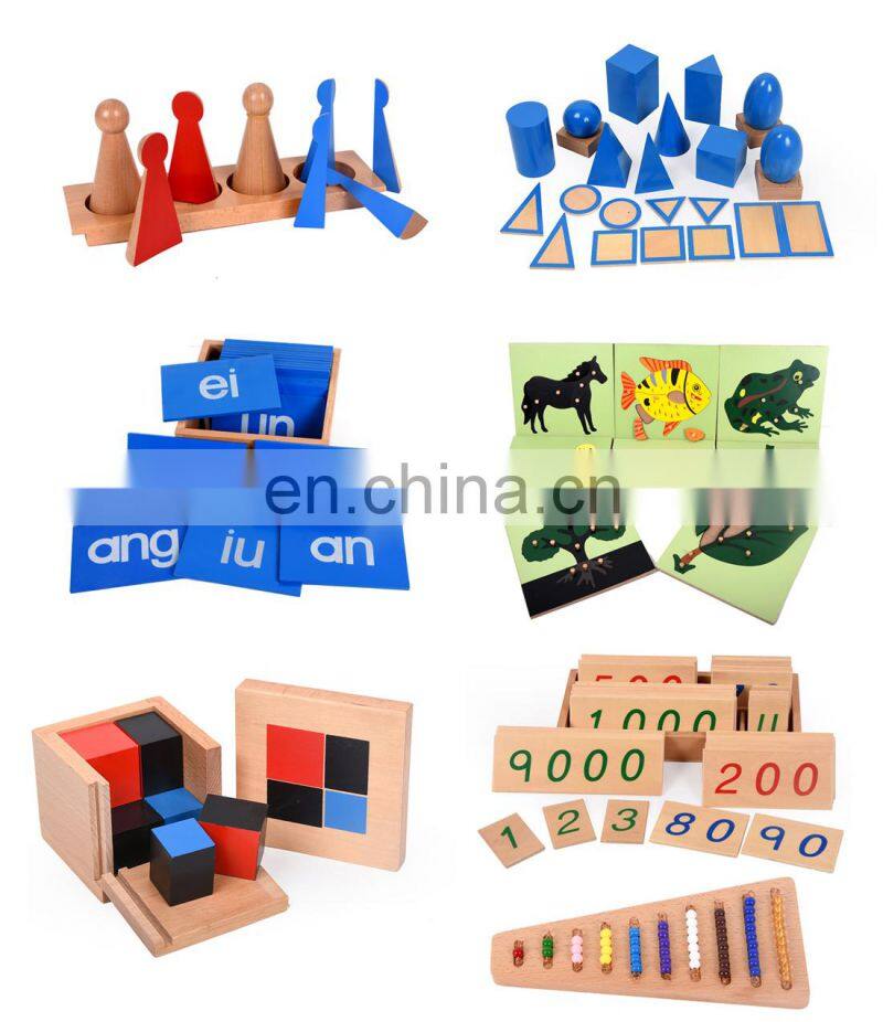 Hot Popular Puzzle Preschool Kids Educational Montessori Material Kindergarten Toys Montessori Wooden Toys