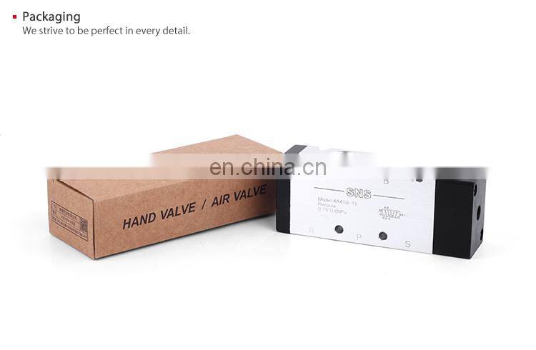 SNS 4A Series Factory Low Price Pneumatic Operated 5 Way Air Control Solenoid Valve