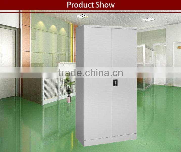 Modern Office KD Swing Two Double Doors Metal File Storage Steel Cupboard with Four Shelves