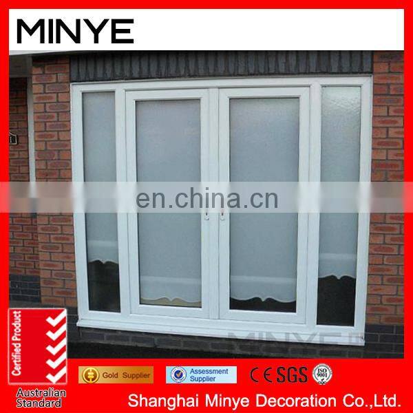 Modern design exterior PVC doors/grills pvc windows and doors