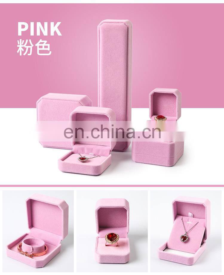 Jewelry Storage Boxes Presentation Necklace Pendant Jewelry Box Velvet Case Earrings Display Box 10*7*4.5cm