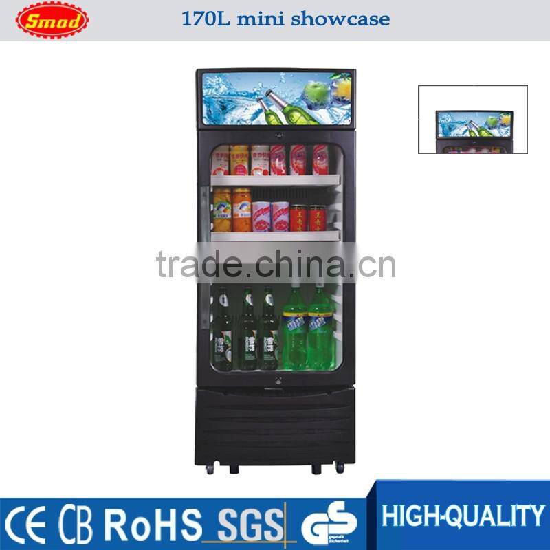 upright cold drink cooler refrigerator upright display beverage showcase