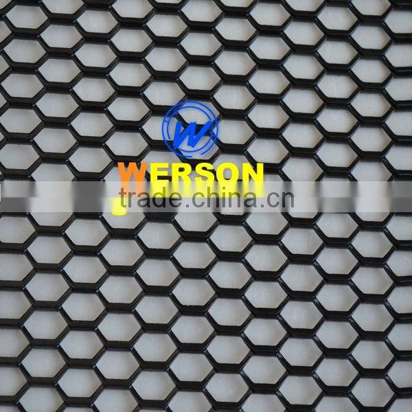 Aluminium Expand machine mesh grille,silver and powder coatednded mach