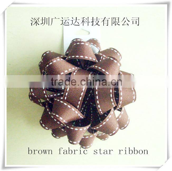 Blue Holographic PET Star Bows Ribbon for Outdoor Decoration or wrapping