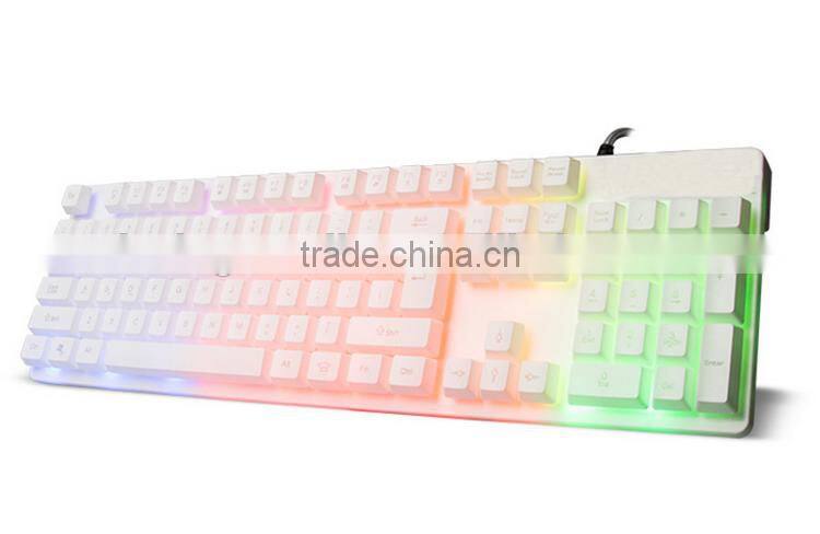 Factory Professional Wired RGB Colrful Backlit Gaming Keyboard
