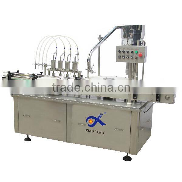 Automatic bottling rinsing filling and capping machine