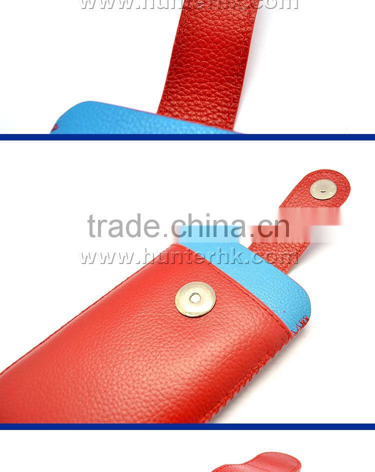 Genuine Leather Pull Up Pouch For Samsung Note2