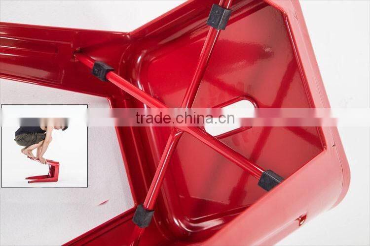 MCH-1515-2 Red Metal Stool High Bar Chair