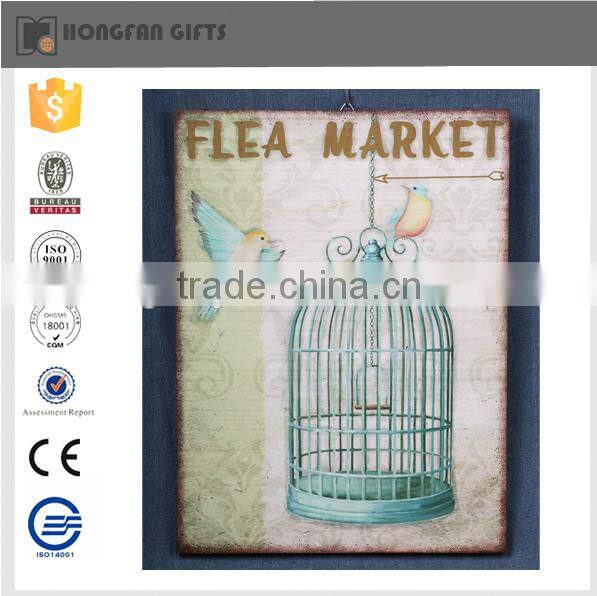 colorful easter bunny wood wall decoratin for home use