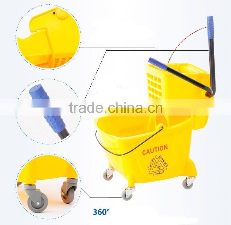 commercial plastic mop wringer trolley 20L