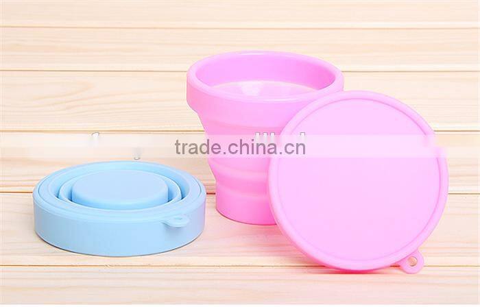 100% Food grade silicone travel mug with silicone sleeve lid,silicone baby travel cu