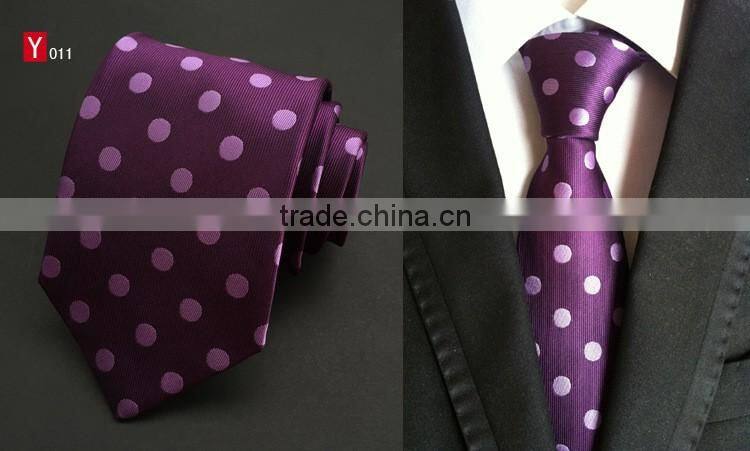 100% Silk Man's Dot Solid Tie Causual Business Wedding Party Luxury Necktie