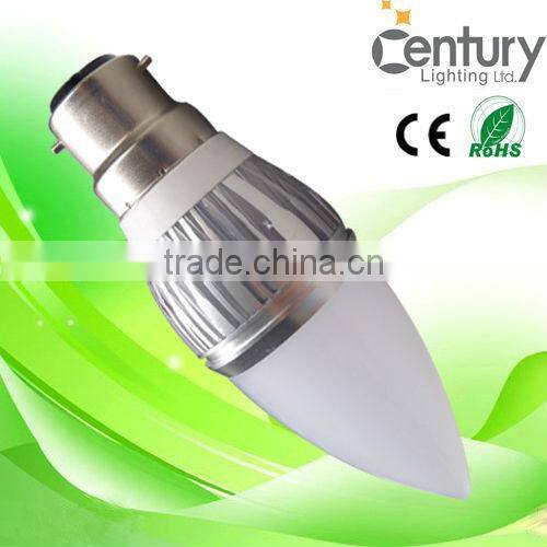 Samsung SMD B22 candle led 3W light led candle bulb light