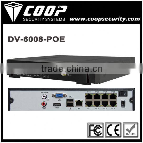 WiFi P2P Onvif Free CMS 5MP Super Mini NVR 1U 2MP Mini 9CH 1080P NVR