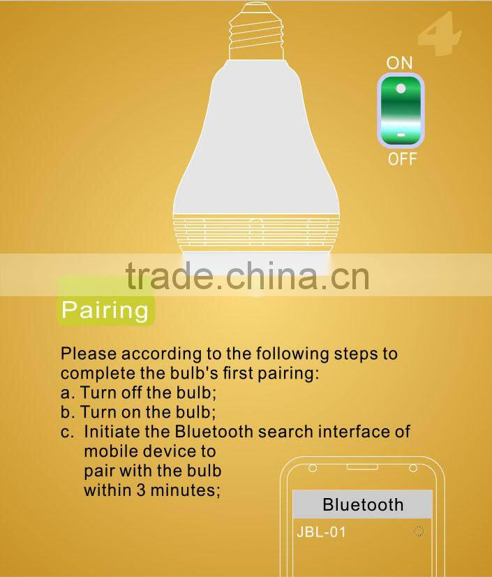 360 degree super bass music portable wireless bluetooth speaker with colorful led light