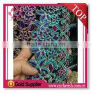 Fashion guipure lace fabric bridal sequins french net for wedding decorations