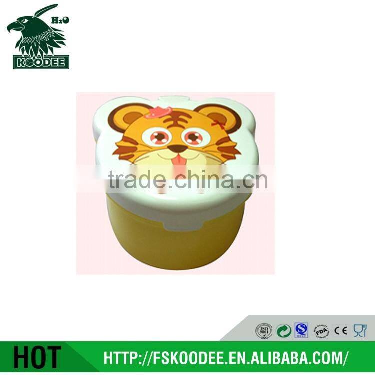 FDA approved plastic food container with customized logo for kids