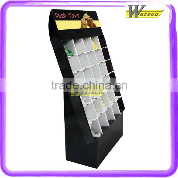 Eye-catching of advertisement compartment cardboard display rack