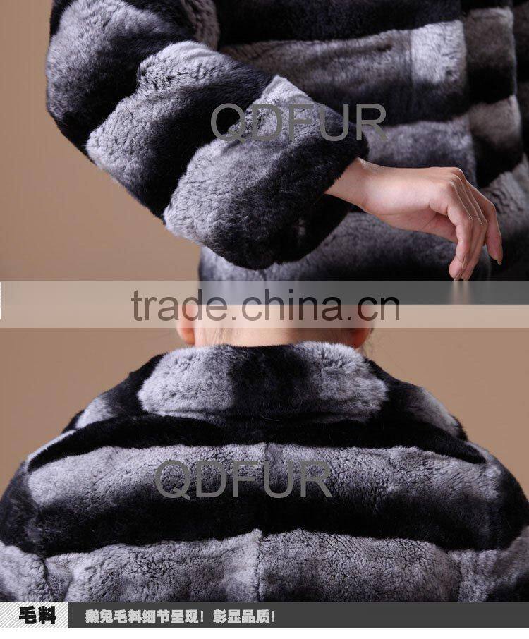 QD22126 Desigual Rex Rabbit Fur Adult Women Coats Chinese Online Clothing Store
