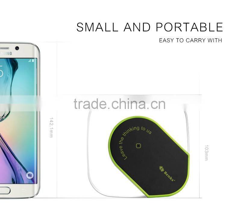 Benks Magic Store Series Qi Wireless Charger For Samsung S6/S6 Edge Anti-Slippery Lighting Wireless Charger For Phone TB-0196