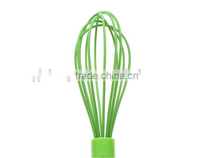 Hot sale colorful silicone whisk with ps handle Silicone Kitchen Utensils for Blending, Whisking, Beating & Stirring
