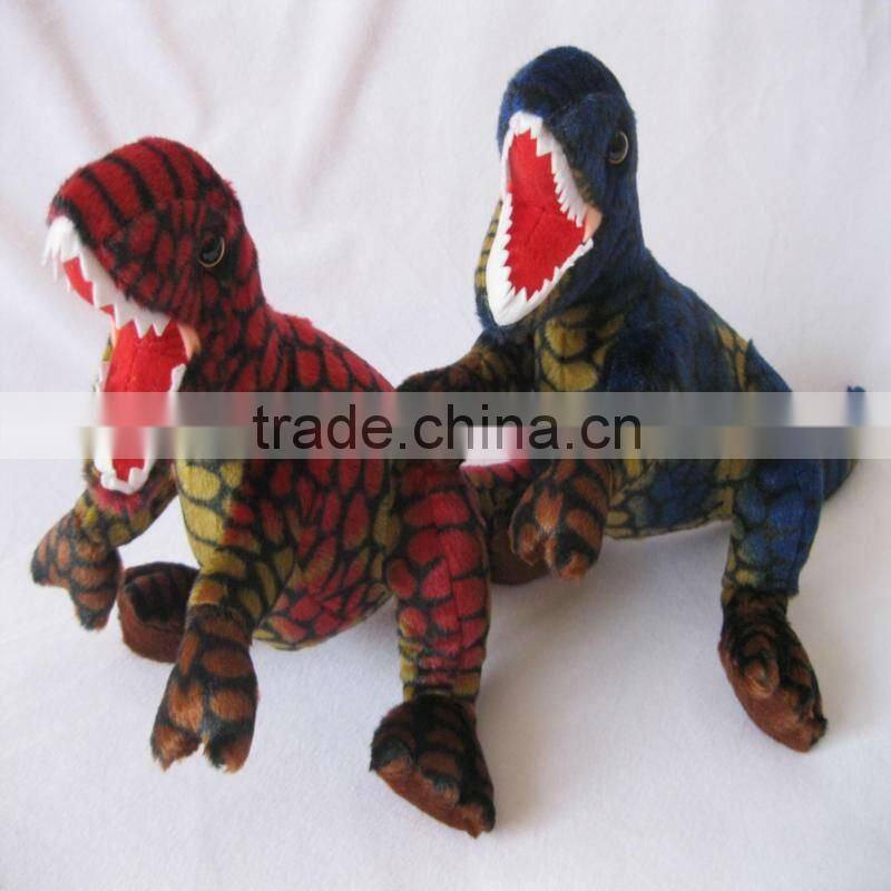 Orange soft plush dinosaure