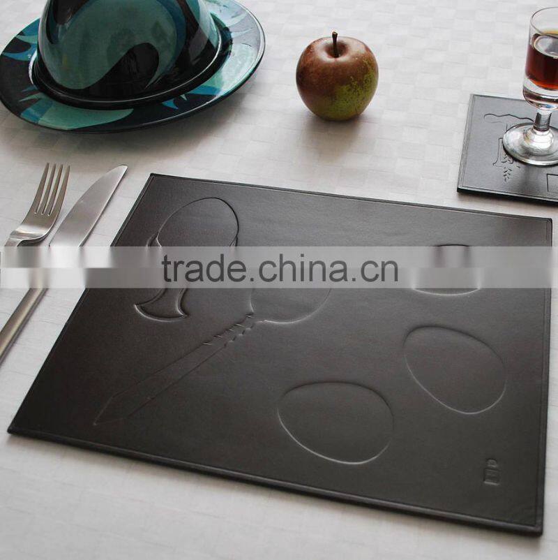 Fancy Design Embossed Faux Leather Cutting Mat