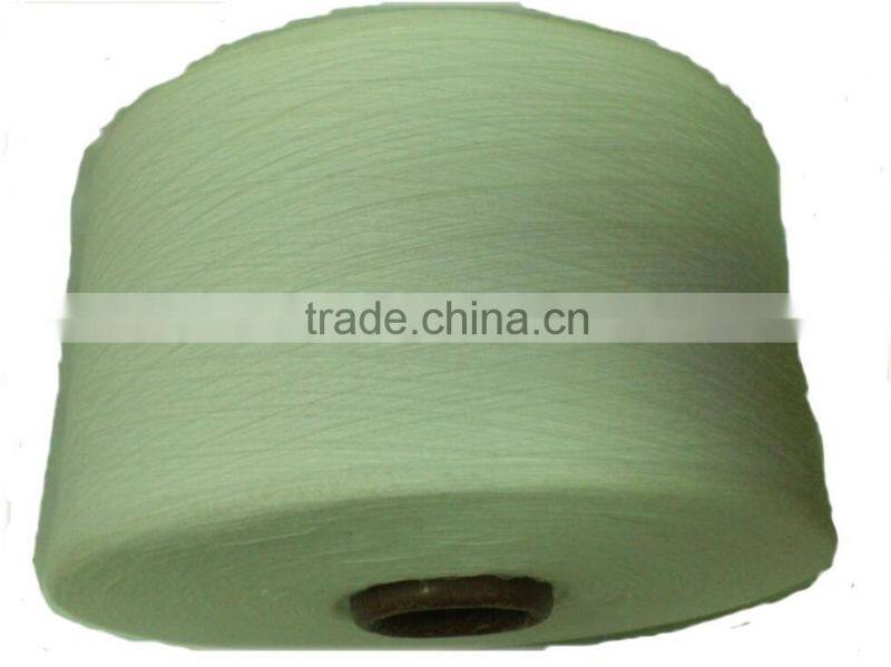 1/34 NE 100% POLYESTER MJS WAXED RAW WHITE YARN ON CONE FOR WEAVING