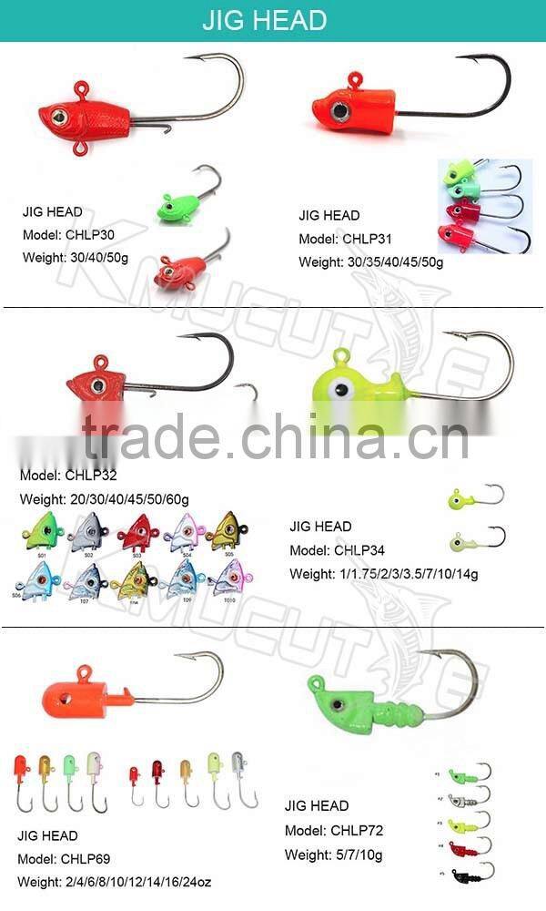 CHLP69 lead metal jig for saltwater lead head jig hook fishing lure hard bait