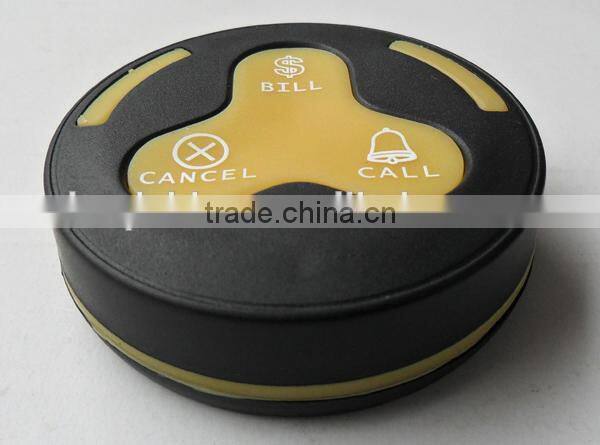 Portable coffee shop Wireless pager caller system H3 buzzer with K-2000AT screen