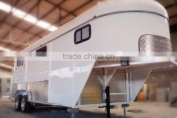 3 horses load gooseneck horse trailer