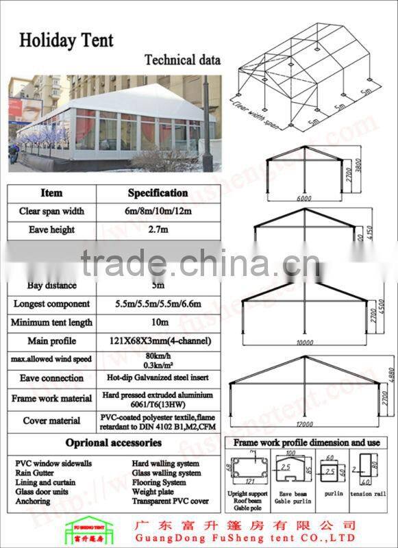 Hot Sale Outdoor Party Tent With Transparent PVC Windows