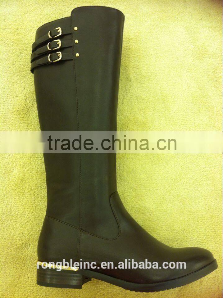 2014 fashion ladies ankle boots ladies low heel dress boots pu leather boots