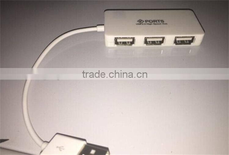 2.0 high speed 4 port slim usb hub as computer gift