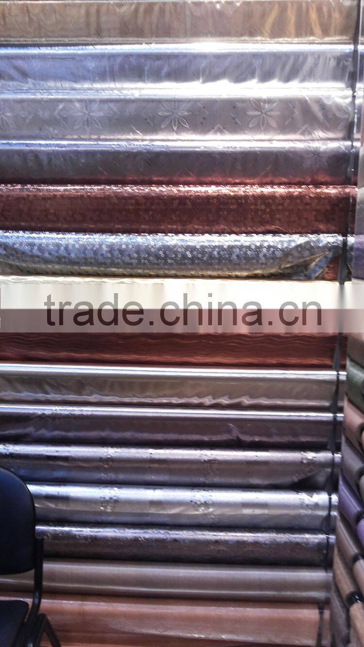 gold coatedand printed transparent pvc tablecloth