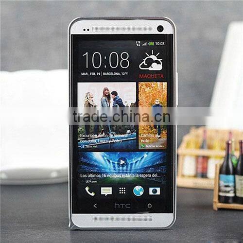 Ultra thin aluminum bumper mobile phone case for HTC one m7
