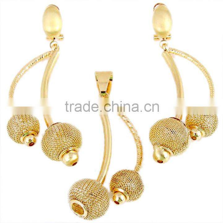 2012 Gold plated African style jewelry set