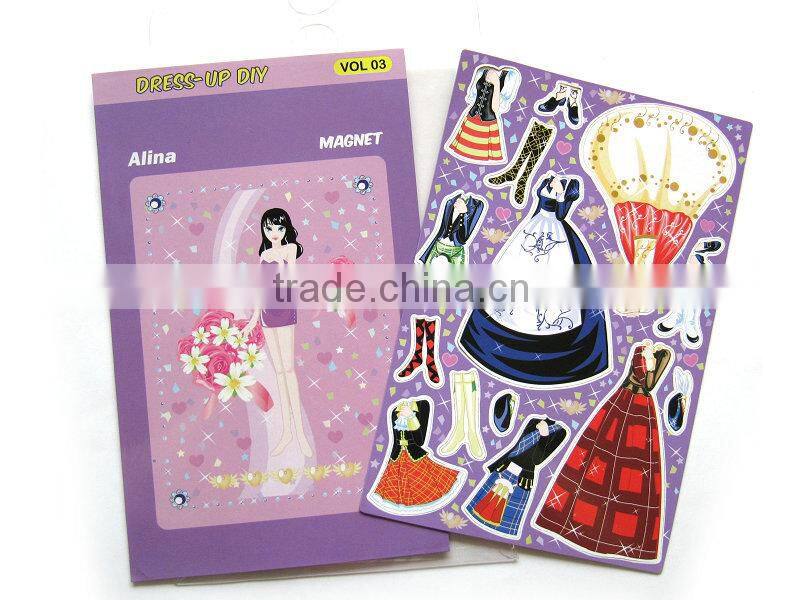 Magnetic Dressup,Dress up DIY toy,Magnetic Dress Up Doll