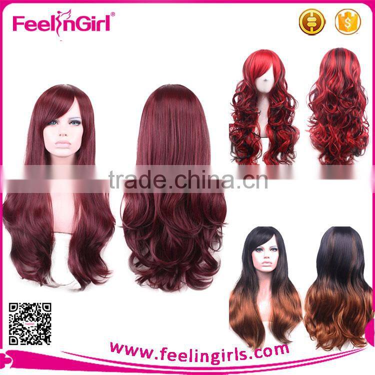 High quality women synthetic hair extension wig